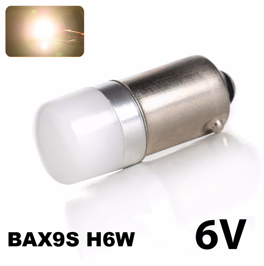 Imagem de Lâmpada LED H6W-BAX9S ANGEL 6V (Branco 4000K) Imagem de Lâmpada LED H6W-BAX9S ANGEL 6V (Branco 4000K)