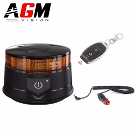 Image of Rechargeable Magnetic Orange LED Beacon 16W + Multi-mode Flash