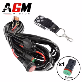 Imagem de Feixe Barra LED Deutsch 2 Pinos + Controle Remoto - Premium