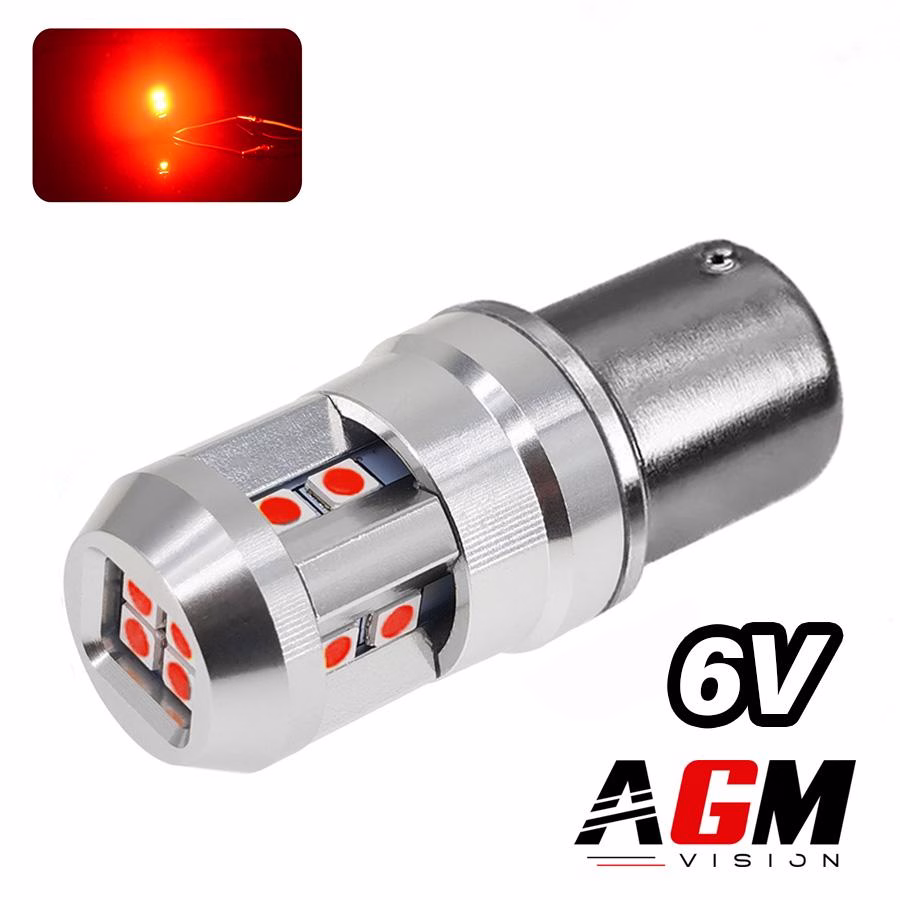 Afbeelding van LED-lamp P21W-BA15S SMART (Rood) 6 VOLT Afbeelding van LED-lamp P21W-BA15S SMART (Rood) 6 VOLT