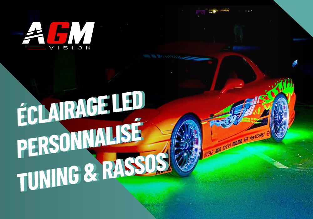 rasso voiture tuning éclairage mazda rx7 éclairage led néon