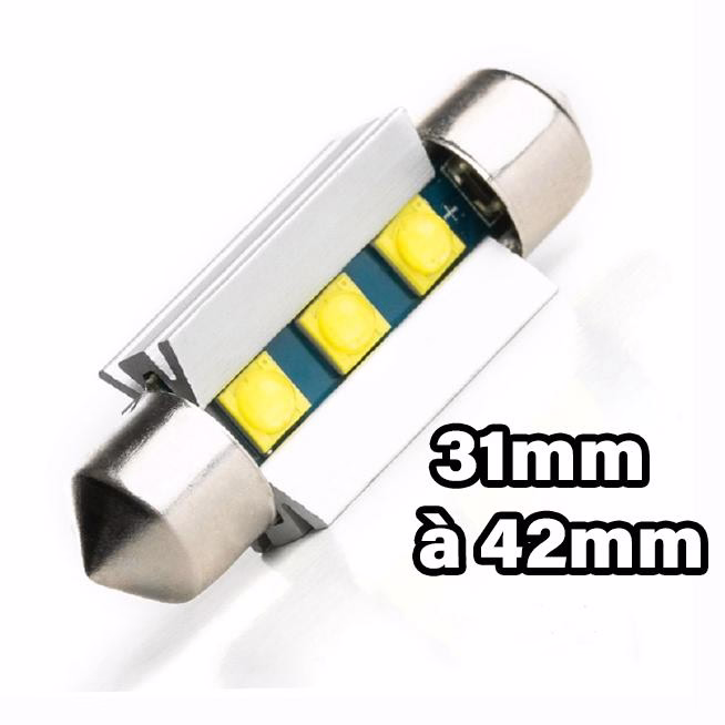 Immagine di Navetta LED SUPREME (Bianco) C3W, C5W, C7W, C10W da 31 a 42mm Immagine di Navetta LED SUPREME (Bianco) C3W, C5W, C7W, C10W da 31 a 42mm