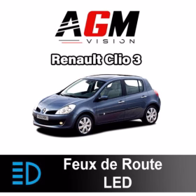Image de PACK LED Feux de route Renault Clio 3 de 2005 à 2014