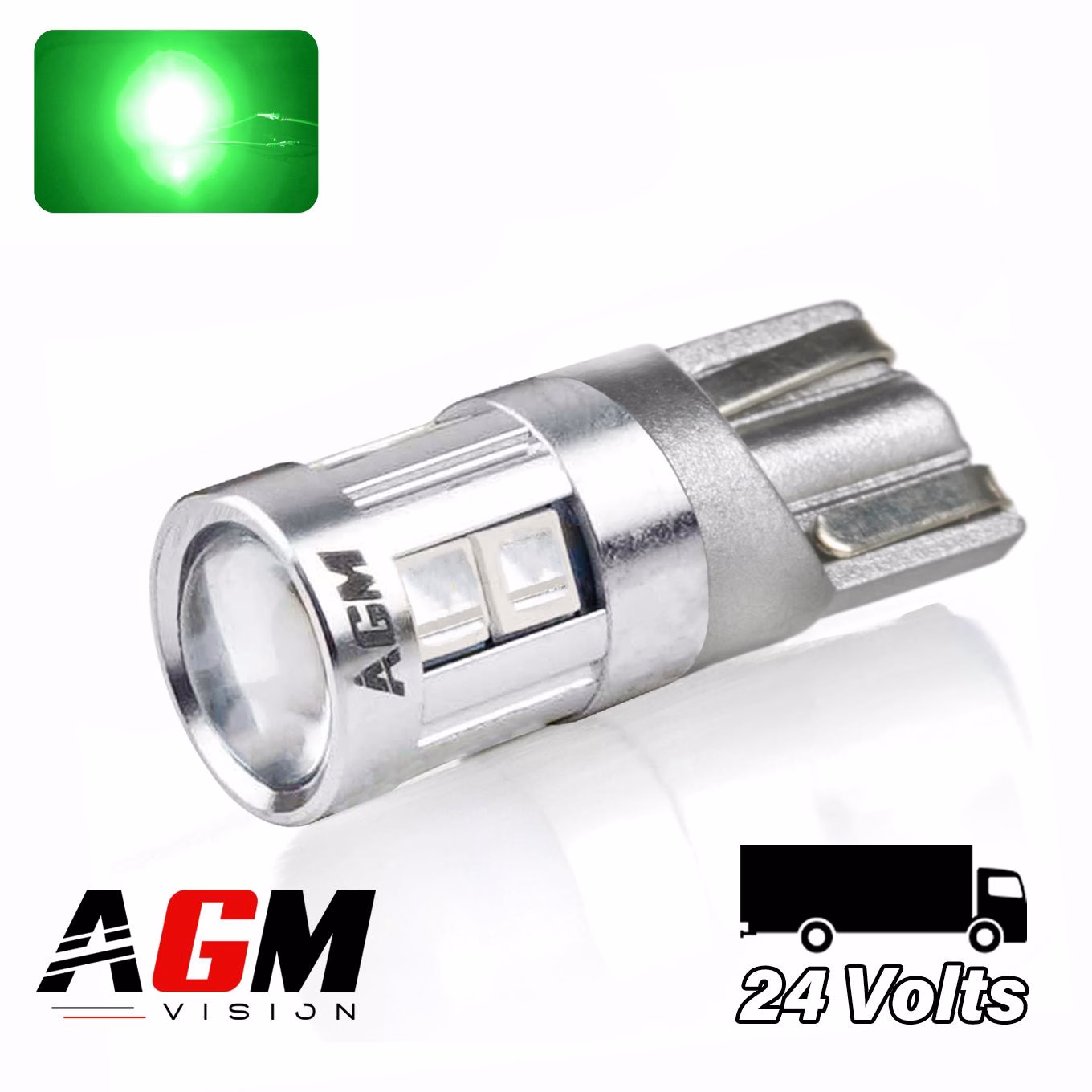 Image de Ampoule LED W5W OPTIC PLUS - (Couleurs) - Truck 24 Volts Image de Ampoule LED W5W OPTIC PLUS - (Couleurs) - Truck 24 Volts