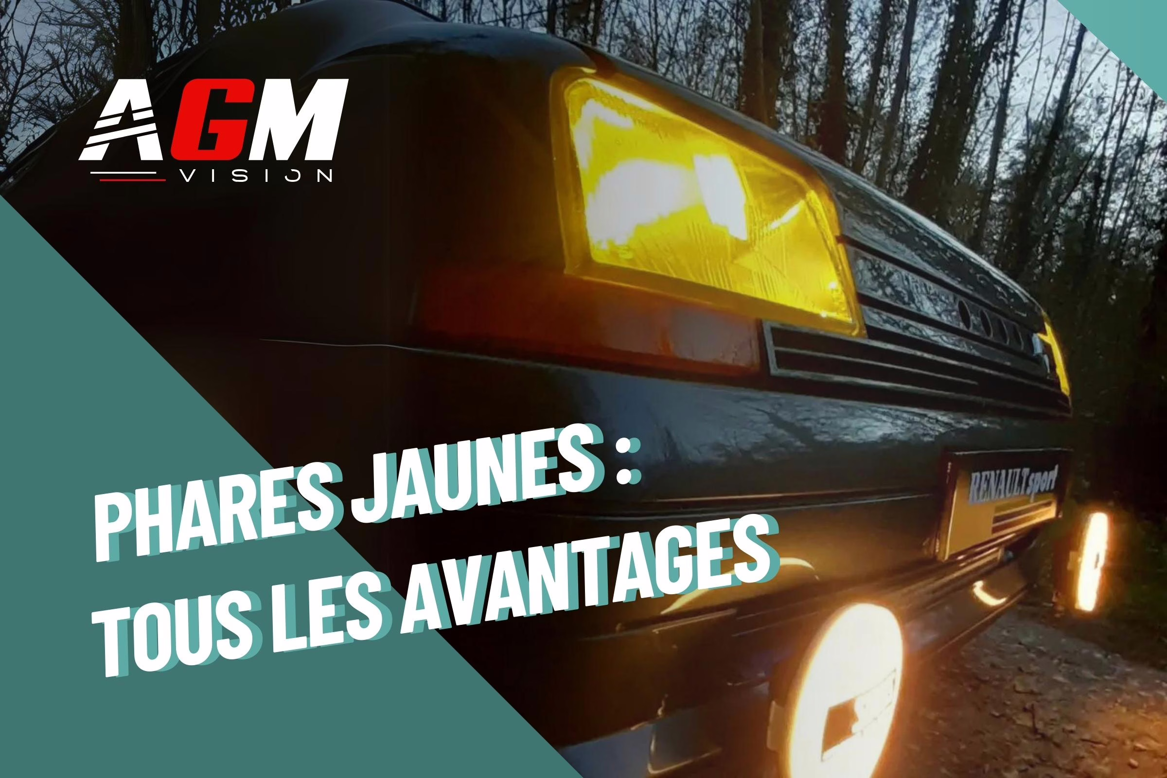 phare jaune voiture