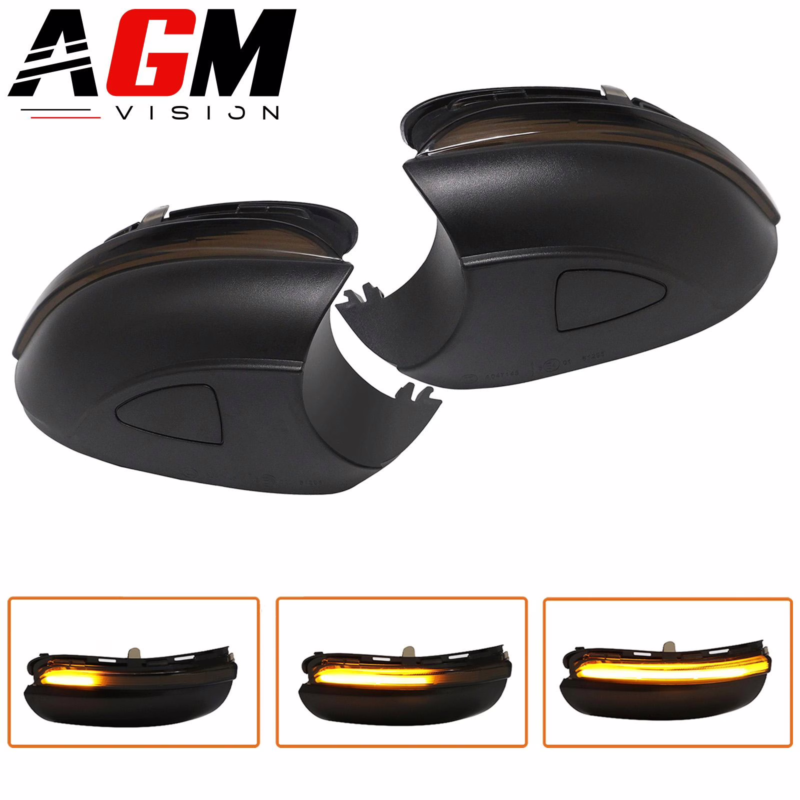Immagine di Indicatore di direzione dinamico specchietto VW (fumé) Tipo 3 Immagine di Indicatore di direzione dinamico specchietto VW (fumé) Tipo 3