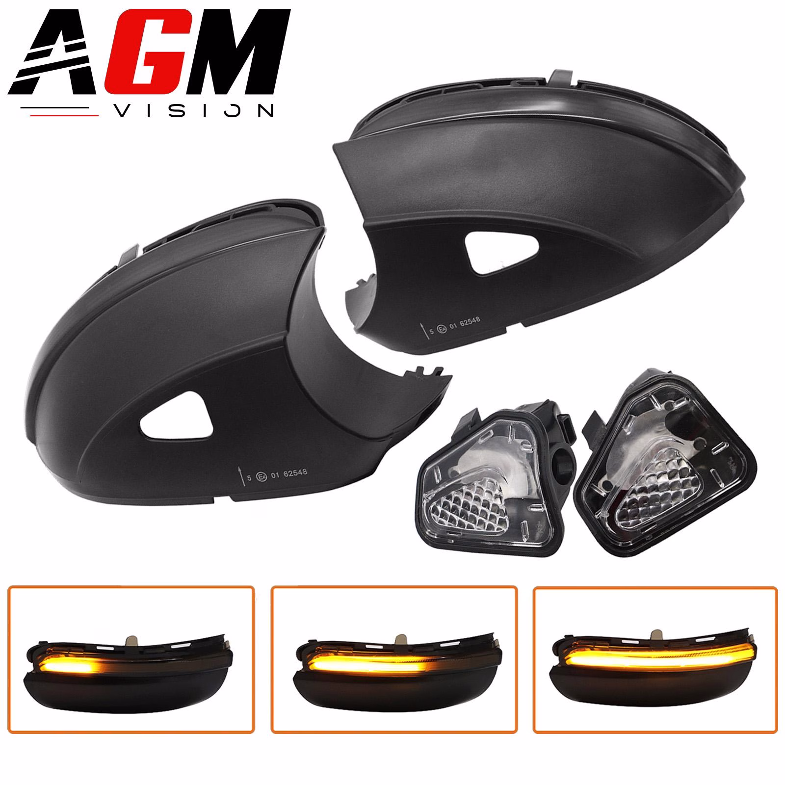 Immagine di Indicatore di direzione dinamico specchietto VW (fumé) Tipo 4 Immagine di Indicatore di direzione dinamico specchietto VW (fumé) Tipo 4