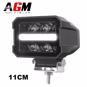 Image de Mini barre LED Dual Flood + DRL blanc - 11 cm