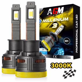 Image of Millenium 3 Gold H1 LED bulb kit, Yellow 3000K