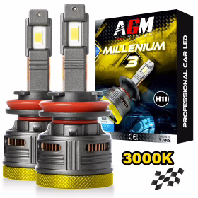 Imagen de Kit bombillas LED H11 Millenium 3 Gold, Amarillo 3000K