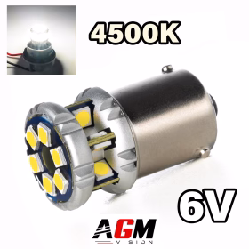 Image de Ampoule LED R5W-R10W 4500K-3500K Mini Ultra Power Blanc Chaud 6V