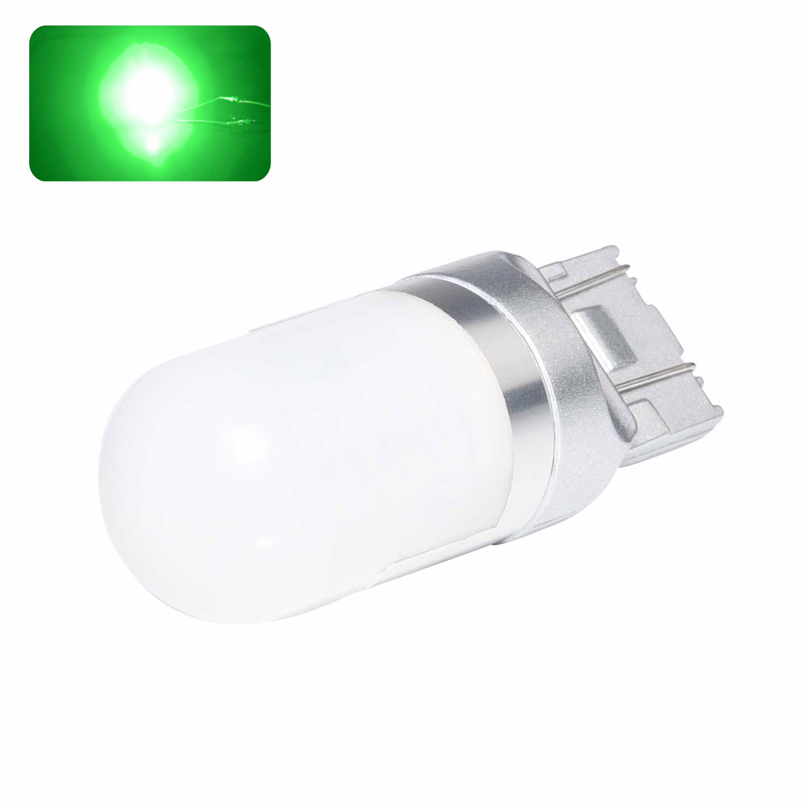 Image of LED Bulb T20 W21/5W ANGEL (Green) Image of LED Bulb T20 W21/5W ANGEL (Green)