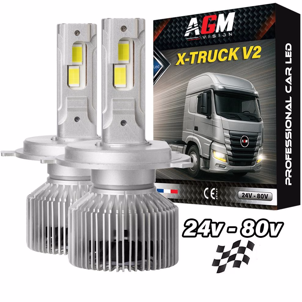 Bild von LED-Lampen-Kit H4 X-TRUCK - V2 - 150 Watt - 24 Volt Bild von LED-Lampen-Kit H4 X-TRUCK - V2 - 150 Watt - 24 Volt