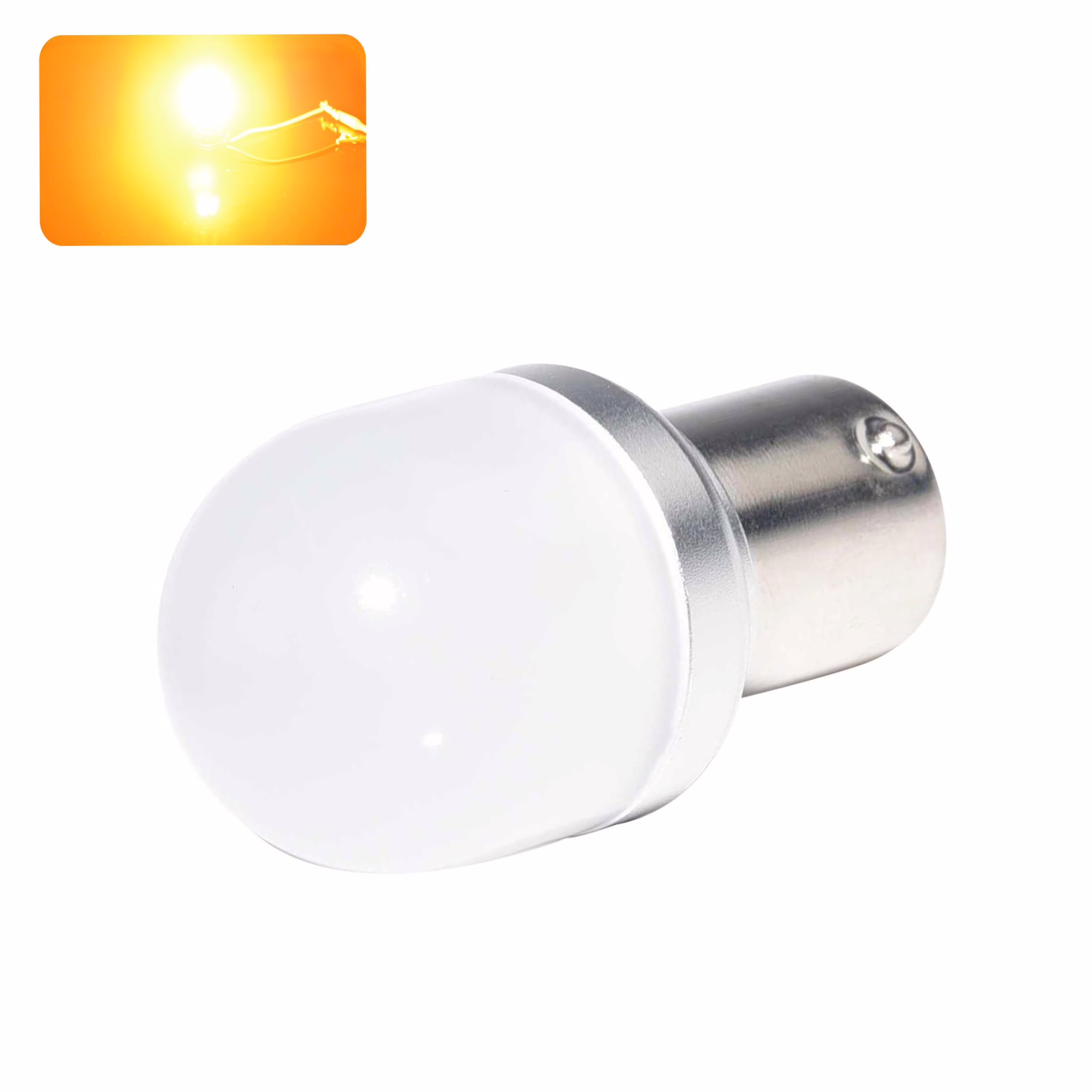 Imagem de Lâmpada LED P21/5W-BAY15D-ANGEL (Laranja) Imagem de Lâmpada LED P21/5W-BAY15D-ANGEL (Laranja)