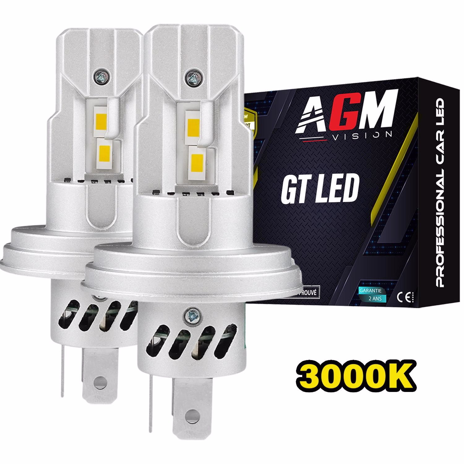 Imagen de Kit Bombillas LED R2 P45T GT - AMARILLO 3000K Imagen de Kit Bombillas LED R2 P45T GT - AMARILLO 3000K