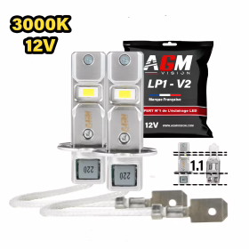 Immagine di Kit Lampadine LED H3 LP1 - 12V - Giallo 3000K