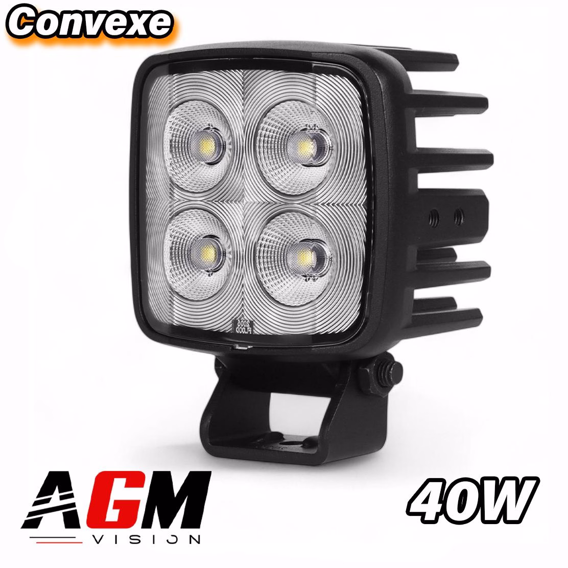 Afbeelding van Convexe vierkante LED-werklamp 40 Watt - 120° breed spectrum Afbeelding van Convexe vierkante LED-werklamp 40 Watt - 120° breed spectrum