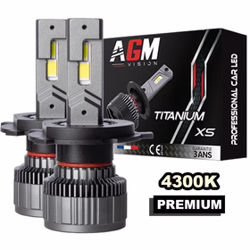 Immagine di Kit di lampadine LED H4 TITANIUM XS bianco caldo 4300K