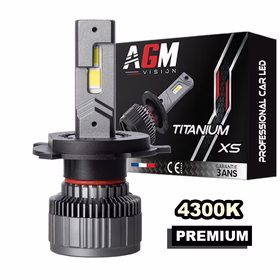 Image de Ampoule LED H4 TITANIUM XS - Blanc chaud 4300 K