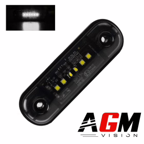 Image of LED marker light DARK SMOKE (white) - 8 cm