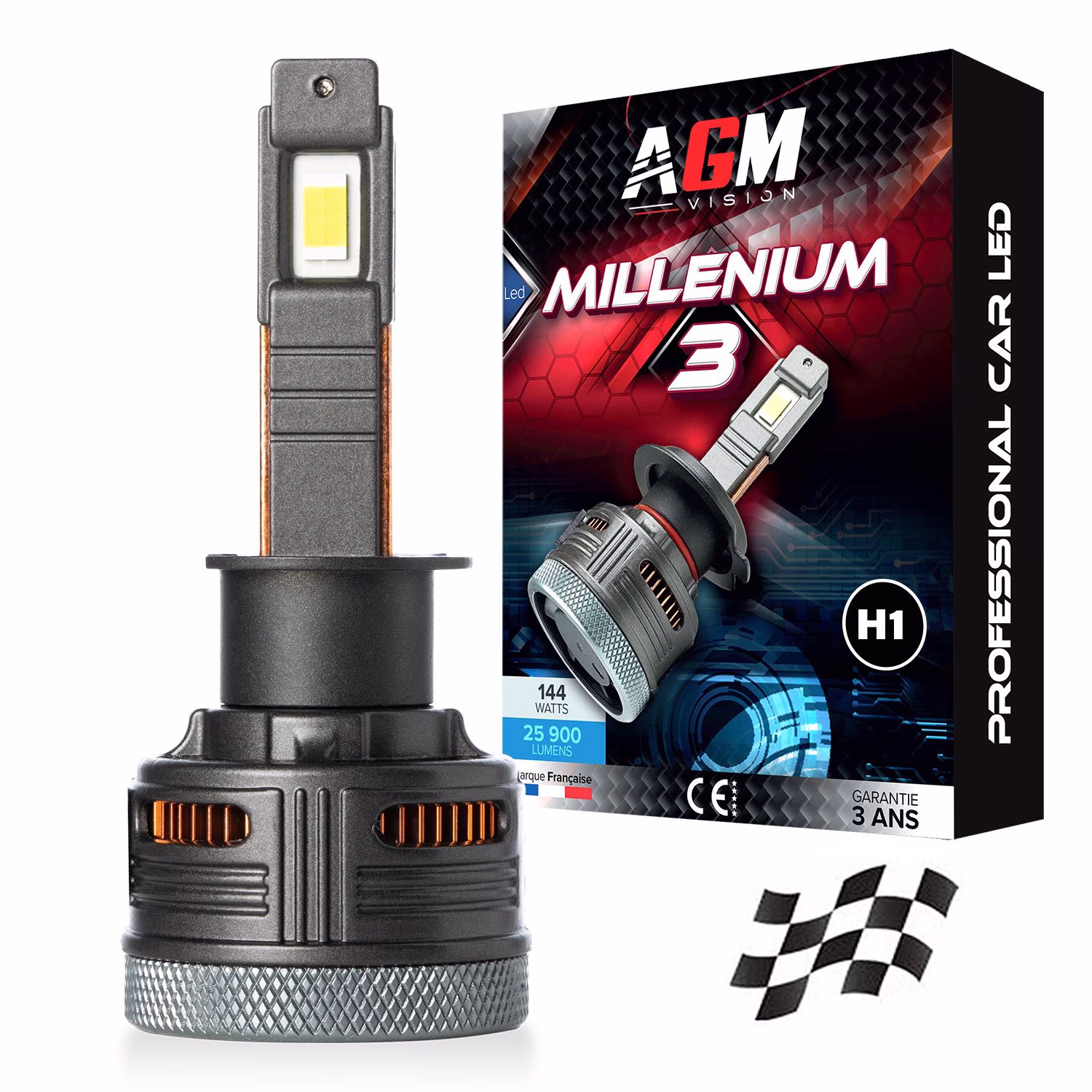 Image of H1 MILLENIUM 3 LED Bulb - ULTRA CAN-BUS Image of H1 MILLENIUM 3 LED Bulb - ULTRA CAN-BUS