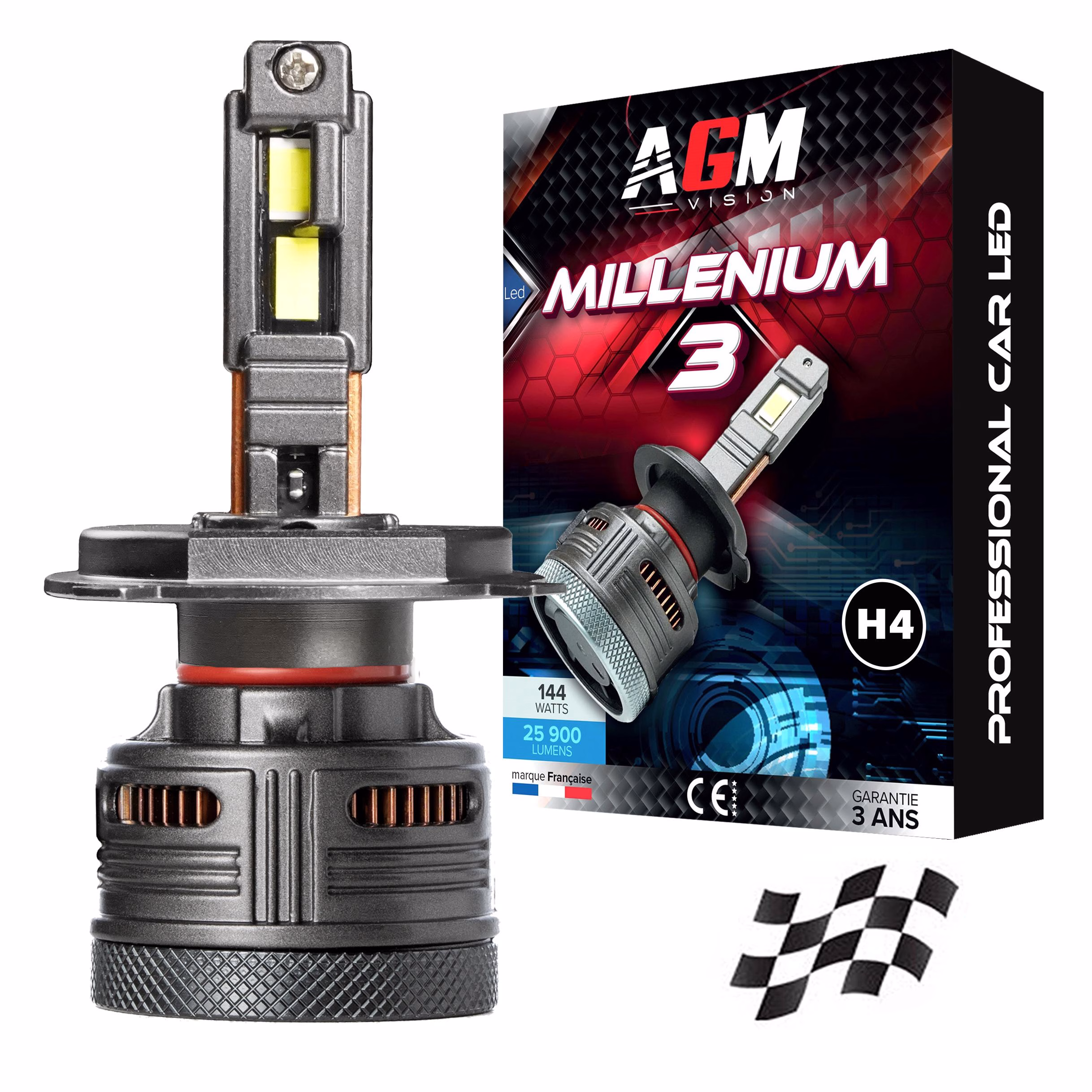 Image of H4 MILLENIUM 3 LED Bulb Image of H4 MILLENIUM 3 LED Bulb