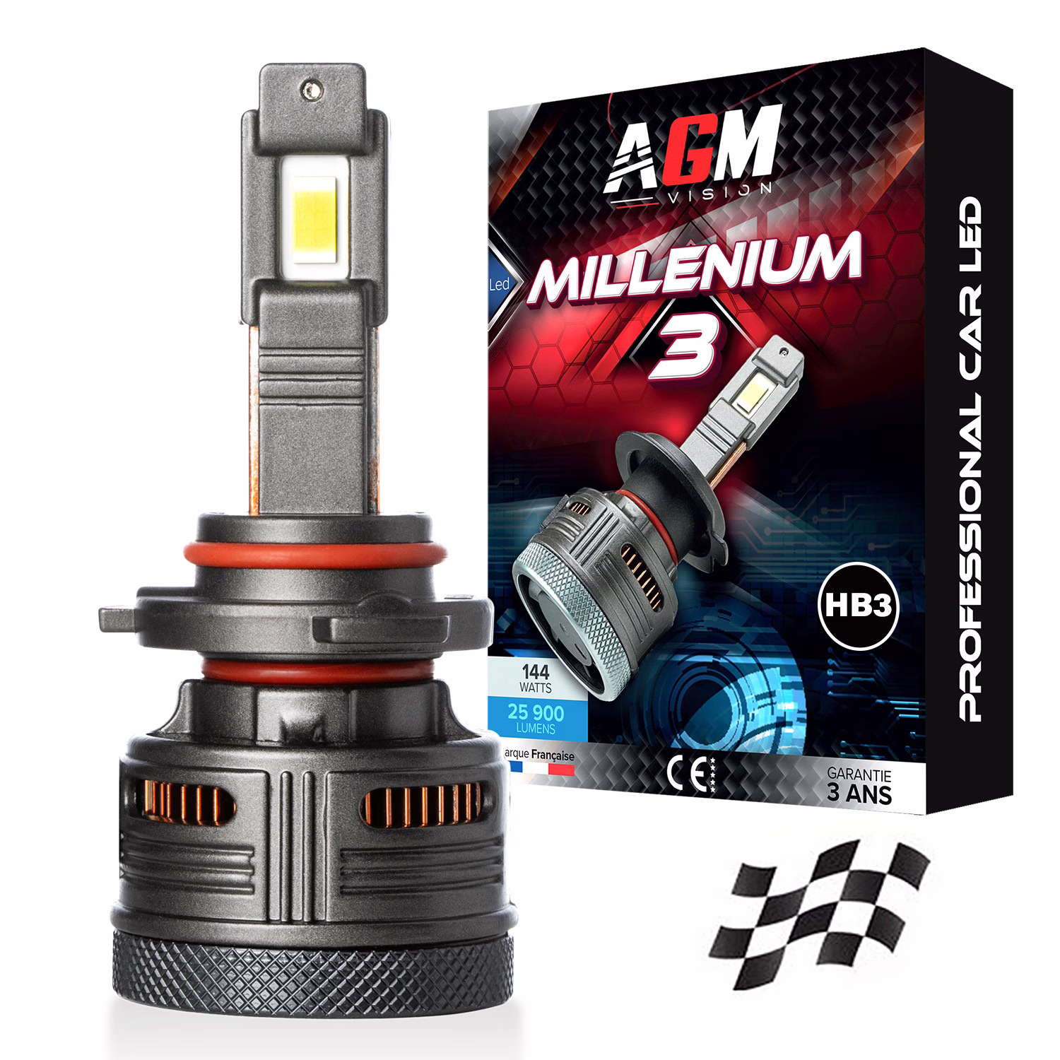 Image de Ampoule LED HB3 9005 MILLENIUM 3 - ULTRA CAN-BUS Image de Ampoule LED HB3 9005 MILLENIUM 3 - ULTRA CAN-BUS