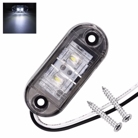 Image of Oval LED Side Marker Light (WHITE)